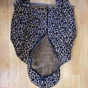 fuzzy cheetah print jacket